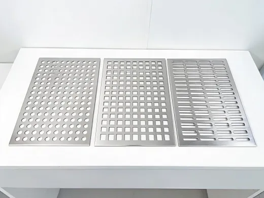 Perforated metal pattern comparison